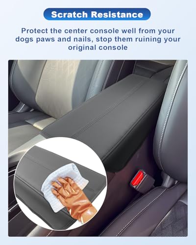 Image of CDEFG for 2025 2026 Nissan Murano Accessories Center Console Cover, for 2025 2026 Nissan Murano Armrest Cover Middle Console Pad Arm Rest Cushion Leather Cover