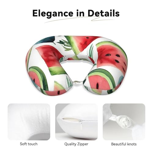 Almohada de espuma viscoelástica para cuello viajero miniatura 3