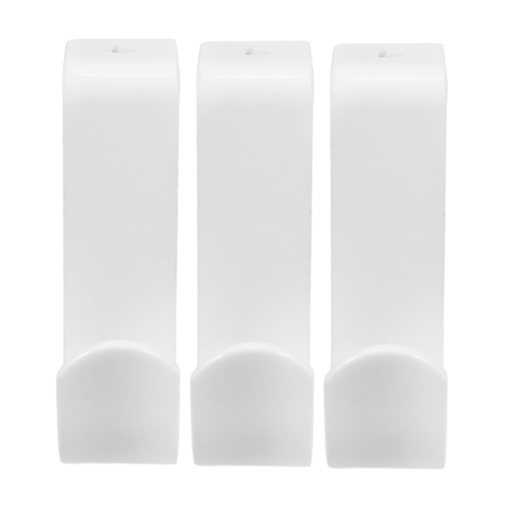 jojofuny 15pièces Support De Tringle à Rideau Réglable Inoxydable Support Robuste pour Rideaux Installation Murale Blanc