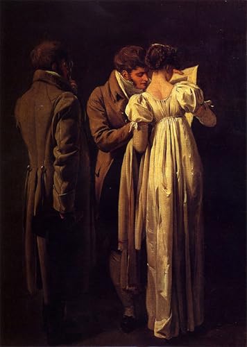 Paredes vacías solución con lienzo de Louis Leopold Boilly póster clásico de 60x90cm