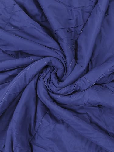Image of Monte Carlo Polyester Comforter Single Bed | 200 GSM Lightweight & Reversible | Soft Quilt for Mild Winter | Easy Care All Season Comforter (Blue /Maroon) | 59 x 87 Inches