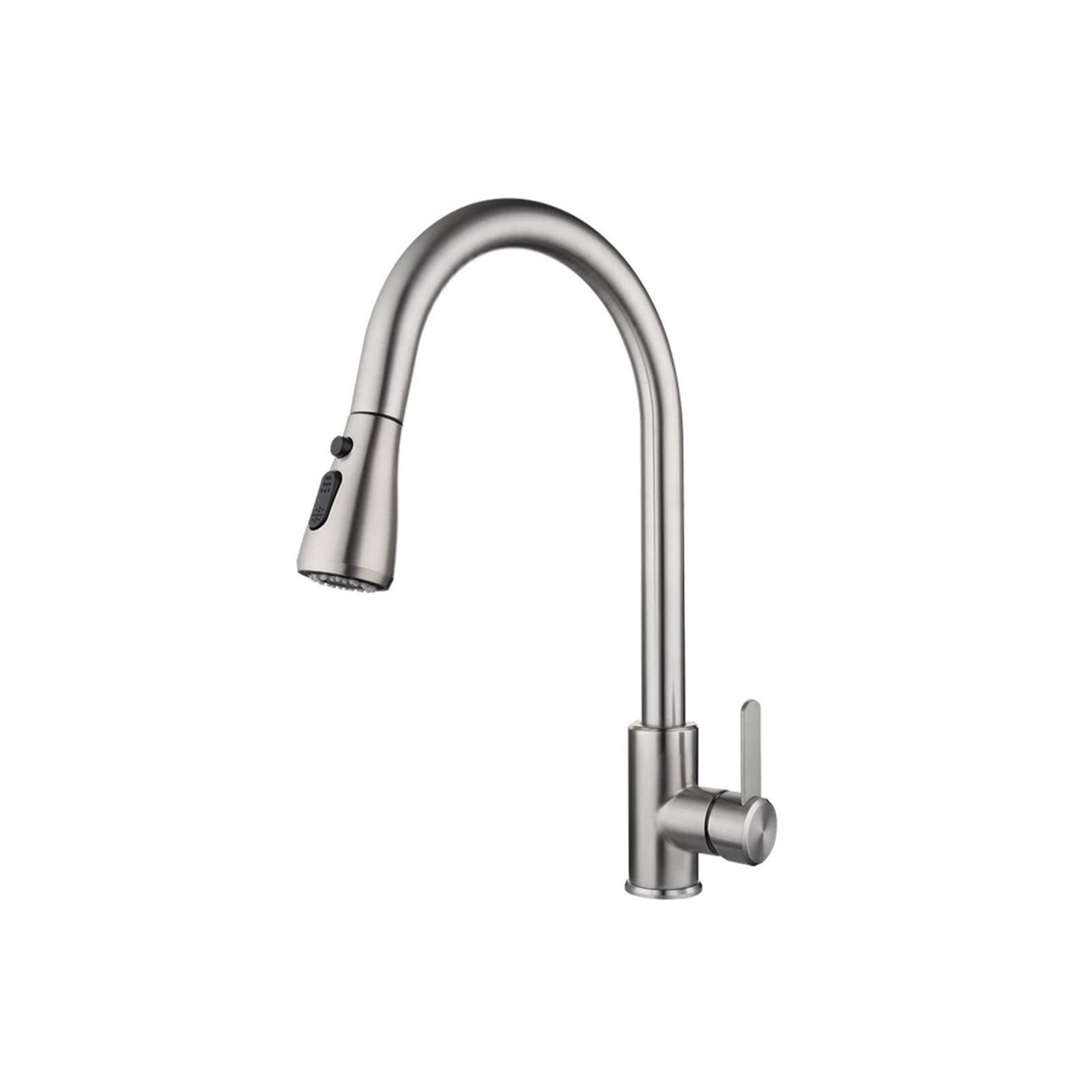 ZQFHSX Bathroom Sink Taps, Kitchen Pull-Out Telescopic Cold and Hot Random Pulling Single Handle Faucet Dishwasher Basin Mixing Valve