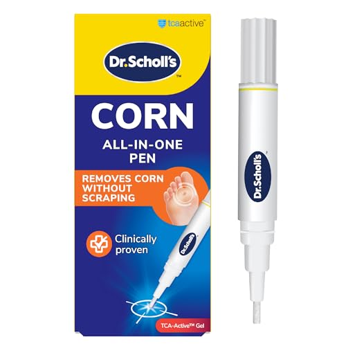 Dr. Scholls Corn Removal Pen - Clinically Proven Corn Remover Pain-Free Treatment with TCA Active Gel for Complete Corn Removal 1 Pen