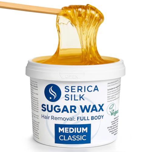 Serica Silk Sugar Wax Paste 500g/17 6oz Sugaring Paste-Professional Hair Removal-Hypoallergenic-Pain-Free-4-6 Weeks Smooth