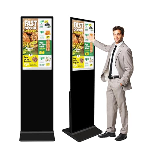 ZPNUZDU 32 in Digital Signage Capacitive Touch Digital Signage Displays,with WiFi USB/APP Software Input Digital Signage Kiosk, Android 11 Digital Signage Player