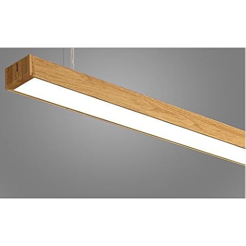 LOFAMI Lámpara Colgante de Madera LED 24W Cover