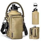 KawaGebo Kamp Half Gallon Water Bottle with Straw...