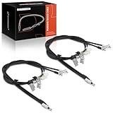A-Premium Rear Driver and Passenger Side Parking Brake Cable Assembly Compatible with Ford Models: Focus 2012-2018, C-Max 2013-2016, 2-PC Set - Replace# AV6Z2A603A