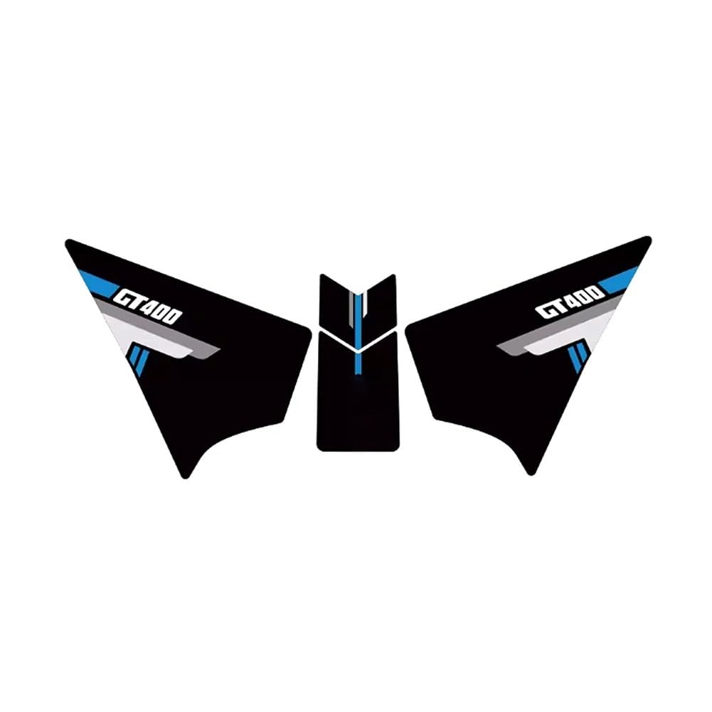 Motorcycle Tank Sticker Motorcycle Sticker Gas Fuel Tank Side Decal Protector Traction Pad Cover for 400GT 650GT Gt400 Gt650 GT 400 650