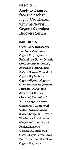 Nourish - Argan della crema di notte + enagra