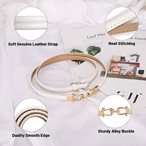 Womens Skinny Belt Leather Thin Belts for Women Dresses Adjustable4