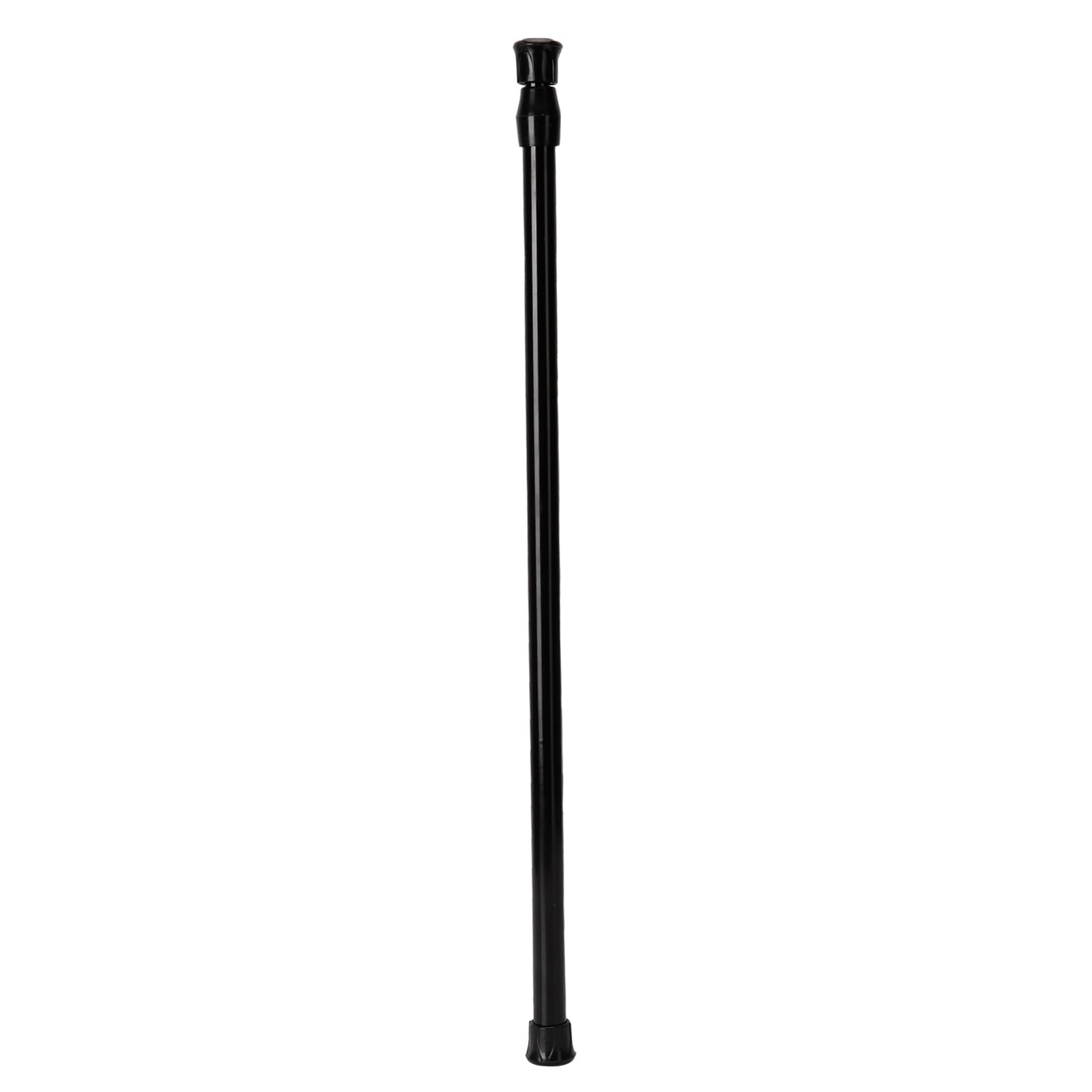 Adjustable Tension Rod, Telescopic Design, Non-Slip Feet, Drill-Free Installation, for Showers, Wardrobes, Bookshelves, and Drying Racks, Black Color, 55-90cm Extendable