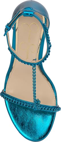 Image of Jessica Simpson Women's Qiven T-Strap High Heel Sandal with Chain Detail
