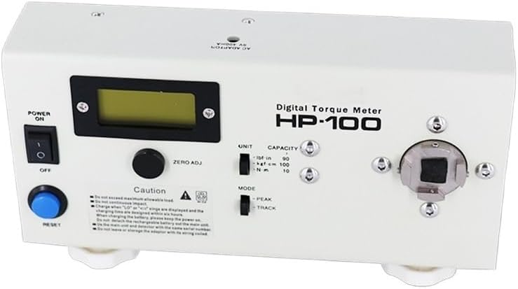 Force Gauge, 10-20-50-100 Digital Torque Meter High Precision Electric Screwdriver Wrench Torque Tester Torque Meter for Lab Tension(100)