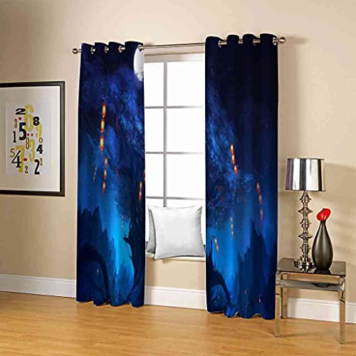 Rideaux occultants 100% polyester isolant thermique phonique 140x160cm