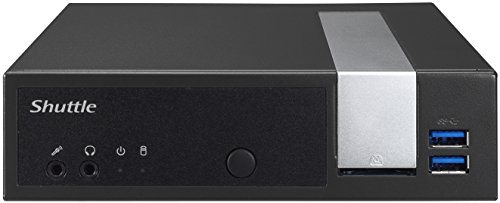 Shuttle XPC Slim DL10J Mini Computer System Intel Gemini Lake Celeron J4005 4G/LTE connectivity optional Fan less DDR4 SODIMM Max 8GB black
