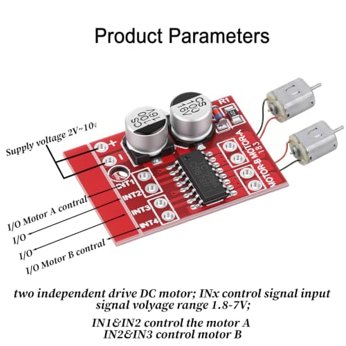 4 Pcs L298N Dual H-Bridge DC Motor Driver Controller Board Motor Driver Board for Intelligent Car, Electric Projects, Robot - Image 6