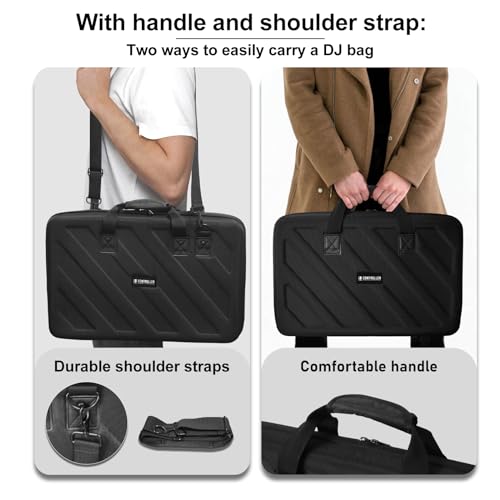 Image of Hard Case Compatible with Pioneer DJ Controller RX,SX,SX2,SX3 /DDJ-FLX6 /Denon MC7000 Protective Carrying Storage Bag,Blcak(l-27.2 x 15.7 x 4 Inch)