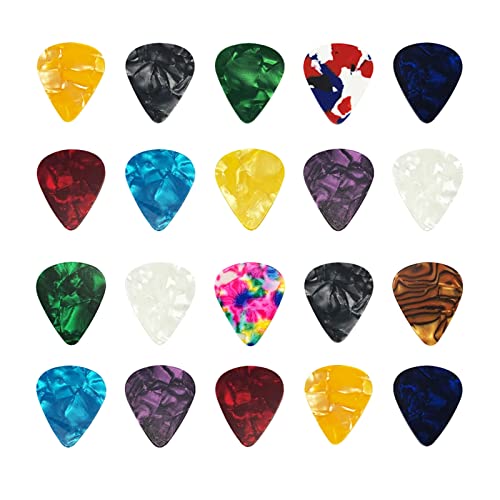 Lot de 20 Médiators pour Guitare, 4 Épaisseurs Différentes Plectre Guitare en Celluloïd Pick Guitare 0,46 /0,71/0,96 /1… - Les Beatles, Paul McCartney, John Lennon, RIngo Starr, George Harrison Lot de 20 Médiators pour Guitare, 4 Épaisseurs Différentes Plectre Guitare en Celluloïd Pick Guitare 0,46 /0,71/0,96 /1…