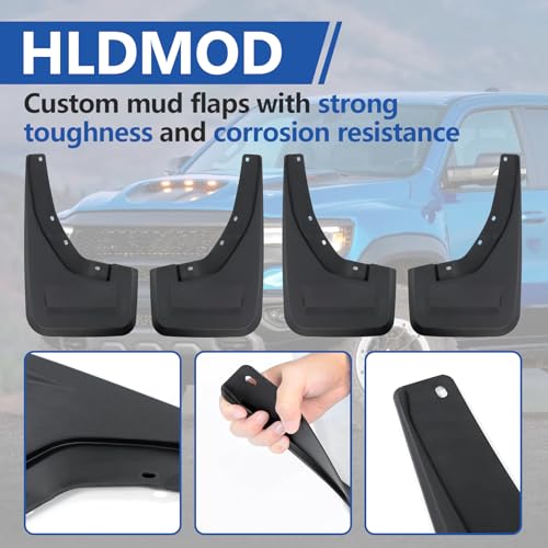 Image of Mud Flaps Mud Guards Replacement for Dodge Ram TRX 2021-2024 Mudflaps Mud Splash Guards Front and Rear No Drilling Required 4PCS