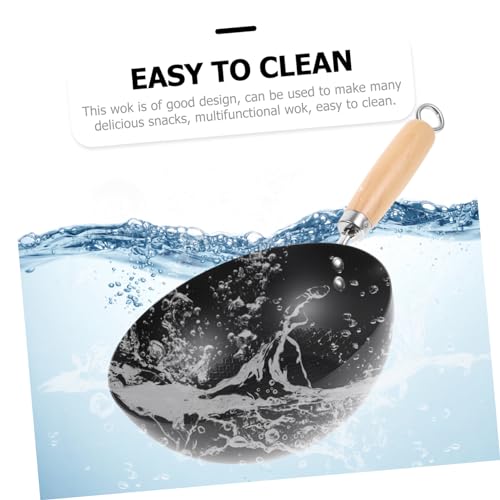 Wok pequeño antiadherente MAGICLULU con mango cómodo miniatura 2