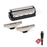 Foil Screen and Shaver Head Cutter Blades Replacement Compatible with Philips QC5550 QC5580 QC5570 QC5510 QC5530 QC5560 Hair Cilppers Comb Parts, Trimmer Shaving head intended for QS6140 QS6160