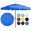 Jearey 3 tiers 10 ft patio umbrellas outdoor large market umbrella with tilt push button crank 8 sturdy ribs uv protection waterproofroyal blue  urban country home decor