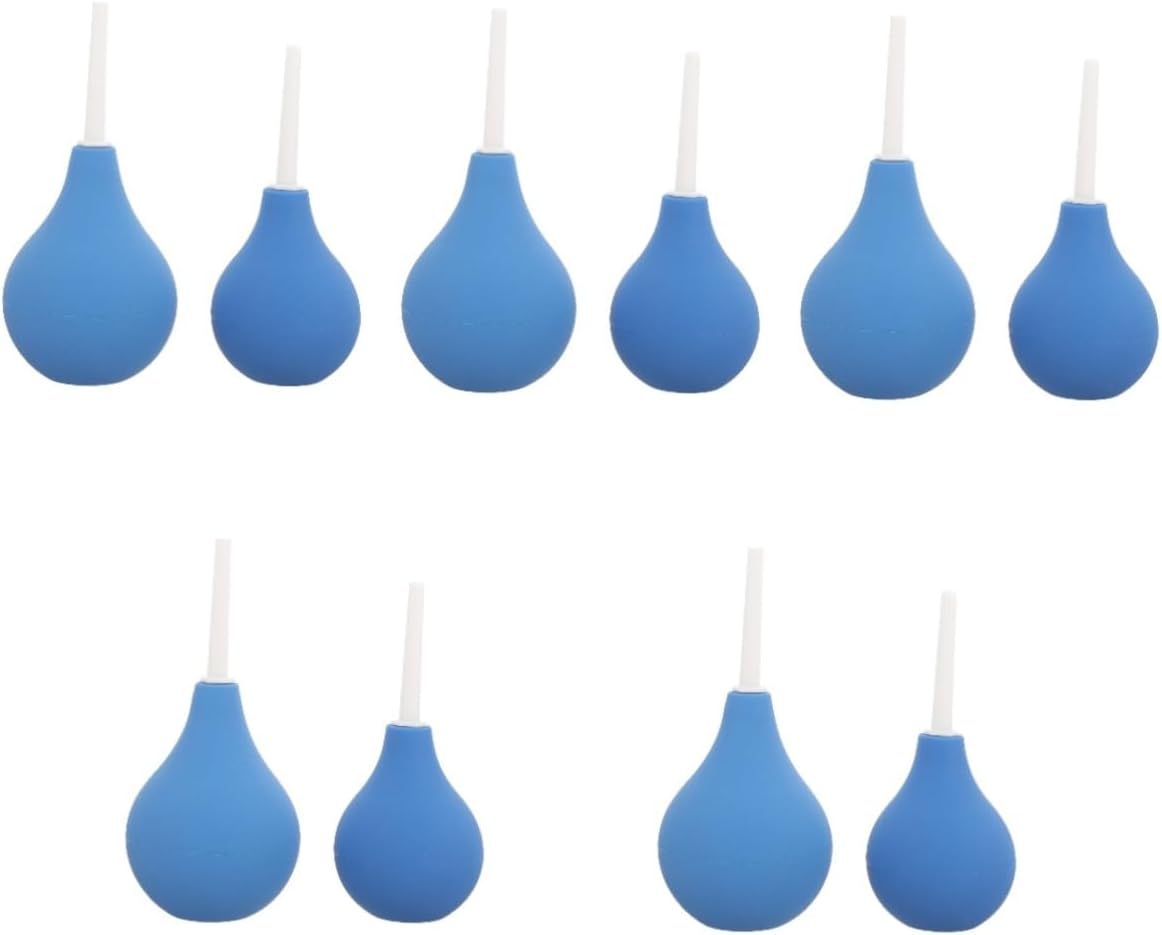 10pcs Ear Cleaning Bulb Comfortable Ear Washing Squeeze Balls for Adults and Boys and Girls Portable Suction Bulbs for Home