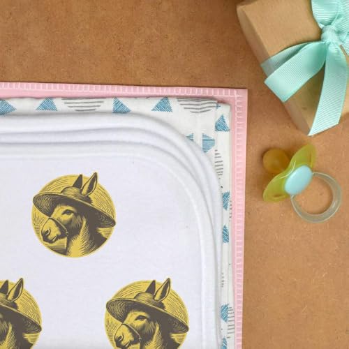 Azeeda 'Beach Donkey' Baby Burp/Wash Cloth (BC00032431)3