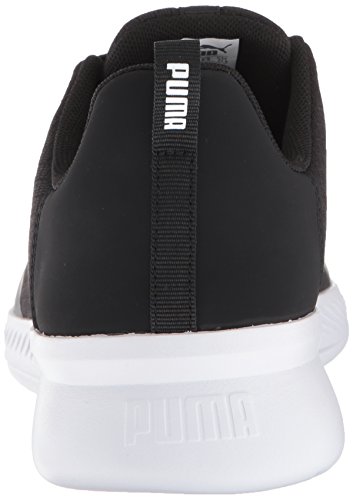 PUMA PUMA Men's Tishatsu Runner Sneaker, Black White, 11 M US