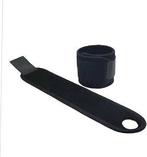 KALLORY Envoltórios De Pulso Cinta De Mão Esportiva Pulseira De Pulso Absorvem O Suor Protetor De Mão Preto Fitness Suporte De Pulso Suporte De Pulso