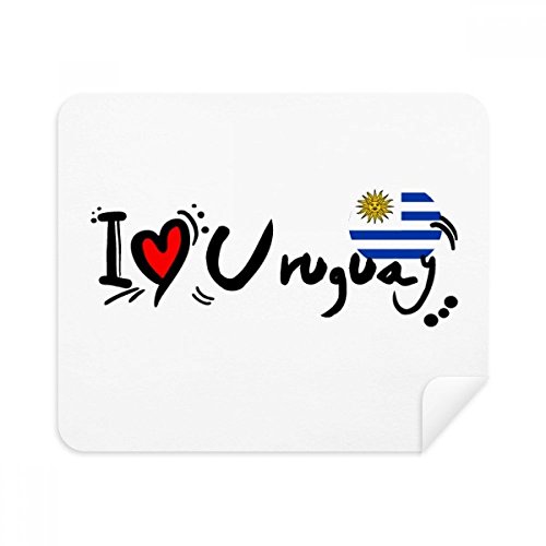 Chiffons en daim drapeau Uruguay anti-rayure pour surfaces fragiles