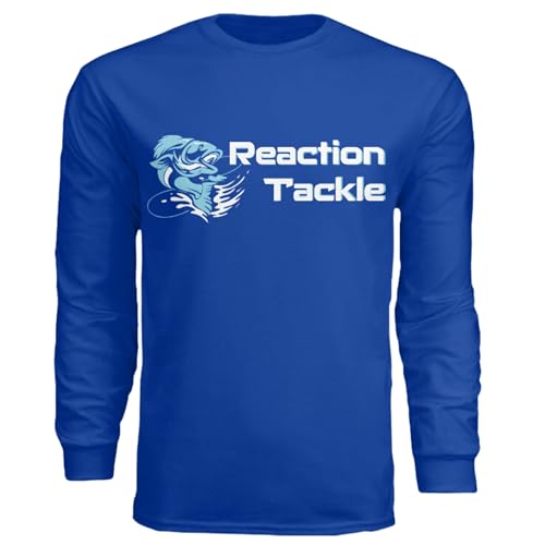 Reaction Tackle T-Shirt – Short & Long Sleeve Fishing Shirts with Logo – Soft Cotton/Poly Blend