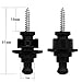 Anwenk Guitar Strap Locks Premium Guitar Straplocks Security Quick Release, Black (2 Pack)