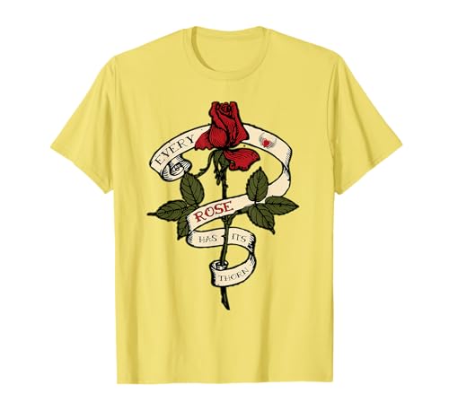 Every Rose Has Its Thorn Tattoo Stamp Rose And Scroll