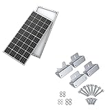 BougeRV 180 Watts Mono Solar Panel and Solar Panel Mounting Brackets, for RV, Roof