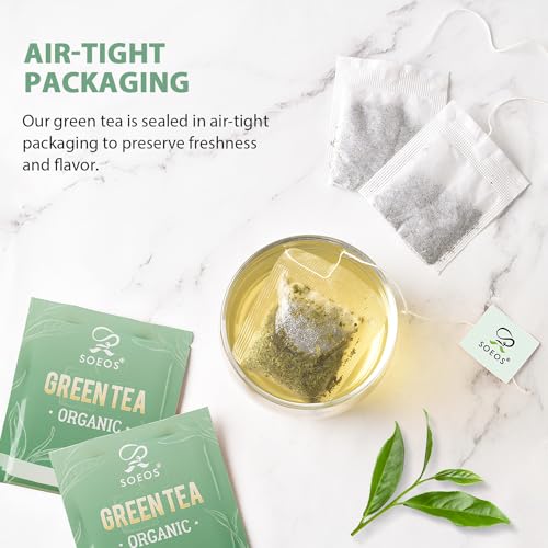 Soeos Organic Green Tea, 100 Tea Bags thumb #7
