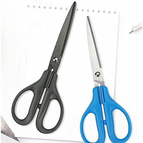 Küchenschere, Edelstahlschere, scharfe Bastelschere, zum Nähen, Handarbeiten, Kunstwerken und Büroausschnitten, 17,5 cm