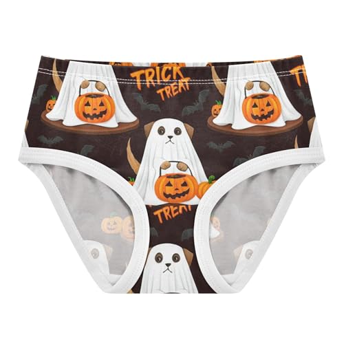 Dog Ghost Halloween Pumpkin Toddler Girls Underwear 2t Cotton Panties Little Girl Fun Print Undies Kids Briefs
