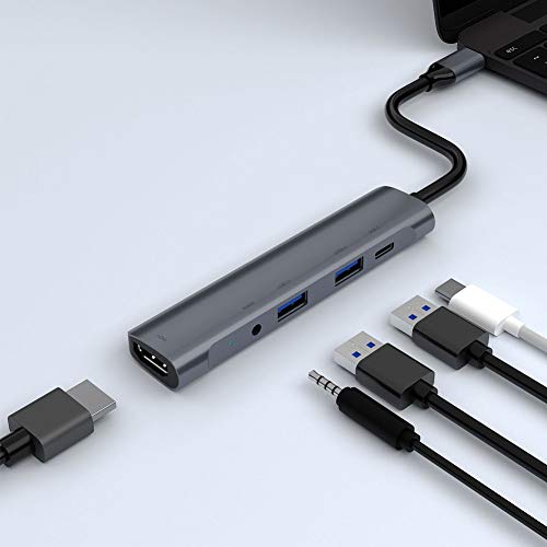Hub USB, Docking Station Type-C, USB 3.0Hub USB C para HDMI Hub, para notebook notebook