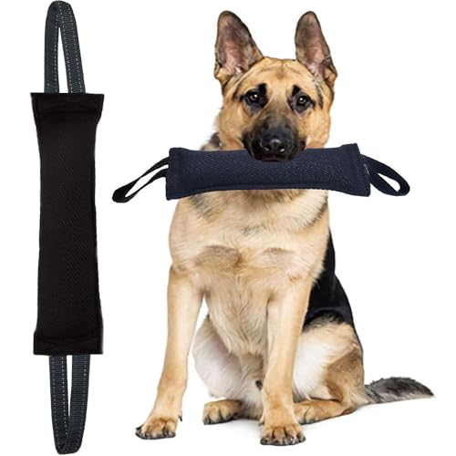 Clysoru Tug of War Dog Toy Bite with 2 Strong Handles Made of Durable Tear Resistant Strong Stitches