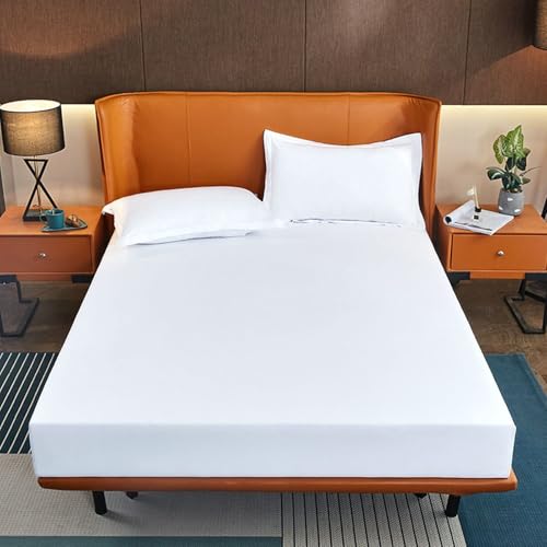 Drap housse coton 150x190cm pour matelas fin de lit d'appoint