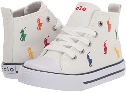 POLO RALPH LAUREN Boys Hamptyn Hi Ii White Multi Sneaker Review | Image 6