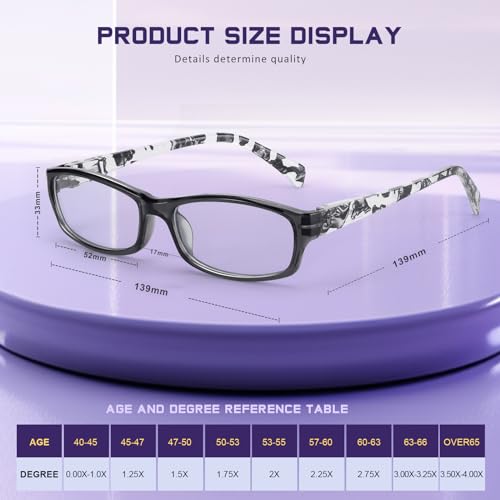 reading glasses for women men- blue light blocking spring hinge computer readers anti glare uv eyeglasses