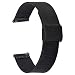 Produktbild ONKUO Smartwatch Ersatzarmbander Uhrenarmband 20mm 22mm 18mm für Herren Damen mit Schnellverschluss, Uhrenarmbänder Smartwatch Zubehör Milanaise Ersatzarmband Edelstahl Silber Rosegold Schwarz