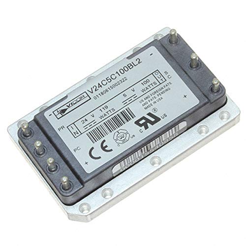 Vicor V24C5C100BL2 DC-DC Converter Module, 5V 100W Output, 18V-36V Input, Isolated Quarter Brick, 20A