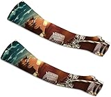 CREACEC Sleeves Armlinge rutschfeste, Dünne Leichte Sommer Fahrrad Radsport Sonnenschutz Armwärmer