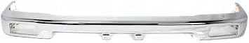 Evan Fischer Bumper for Toyota Pickup Base DLX SR5 1989-1995 Front RWD Chrome Steel w/license plate provision Replaces # 5210135070 TO1002102