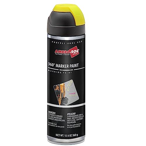 Ambro-Sol V403FLUO - Marcador de obra (500 ml) color amarillo