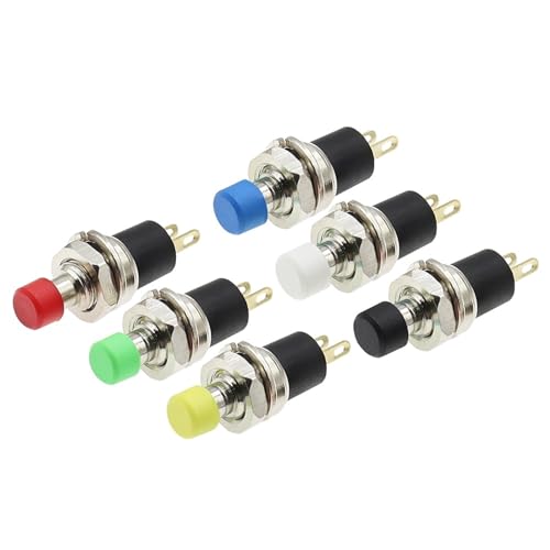 Micro interruptor PBS-110 momentáneo ON OFF 7mm pulsador normalmente abierto NO rojo